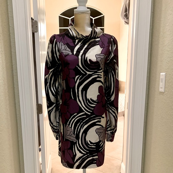 American Retro size 40 FR/ 8 US silk dress - Picture 3 of 6